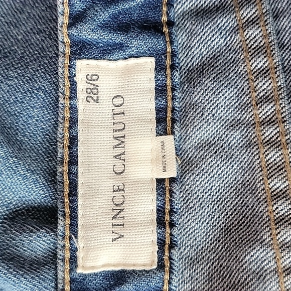 Vince Camuto Womens Patchwork Straight Leg Jeans/ 28/6. - Picture 4 of 10